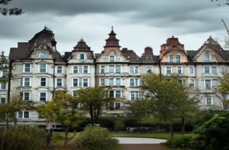 Историческая эволюция городских кварталов через изменение архитектурных материалов